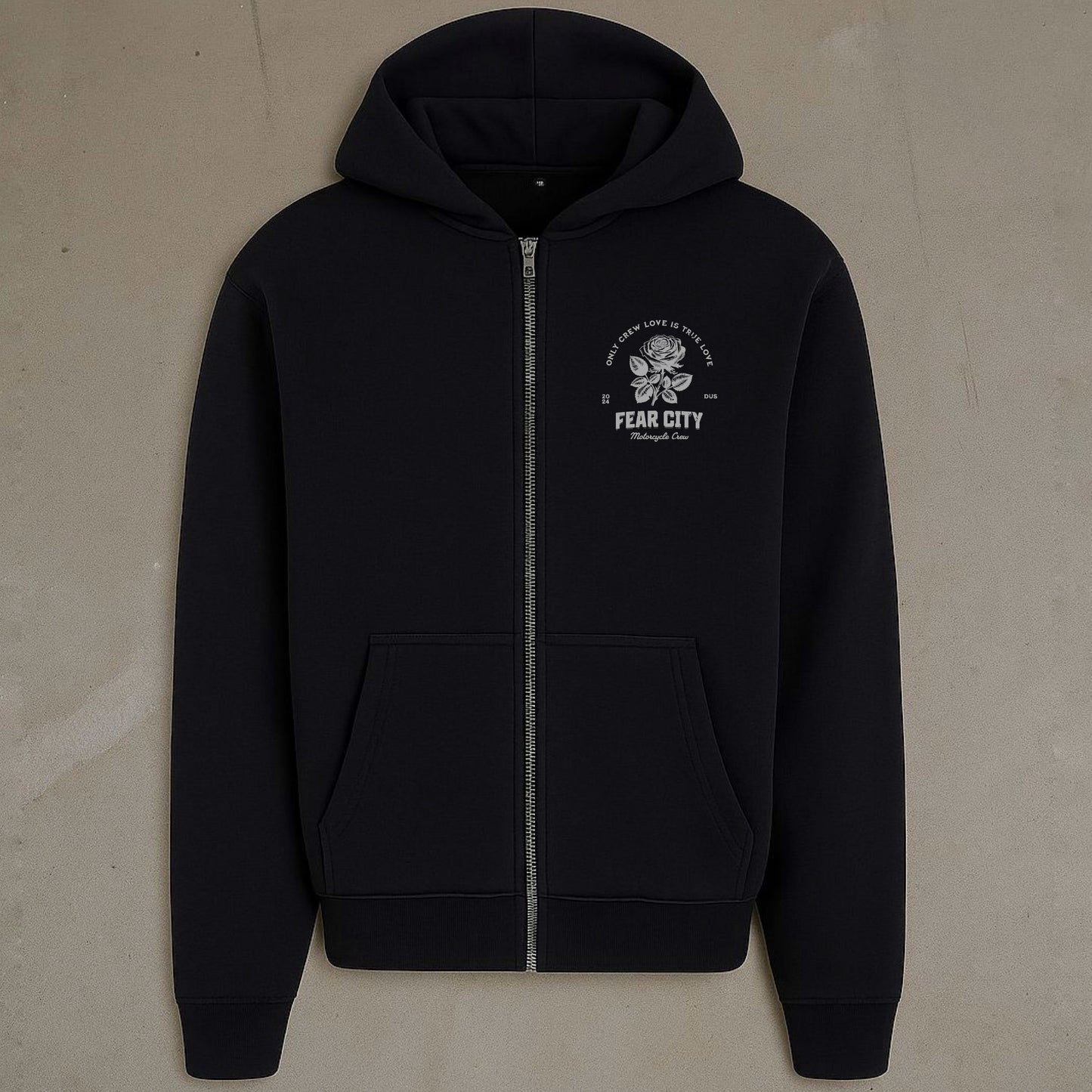 WHITE ROSE ZIP