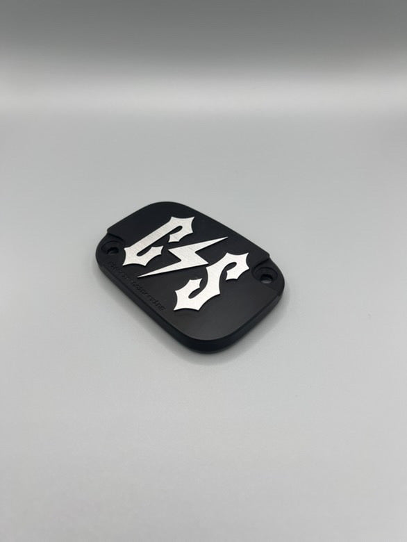 Schwarzer CNC-Bremsdeckel mit C S Logo - Custom Motorrad Zubehör aus
Aluminium