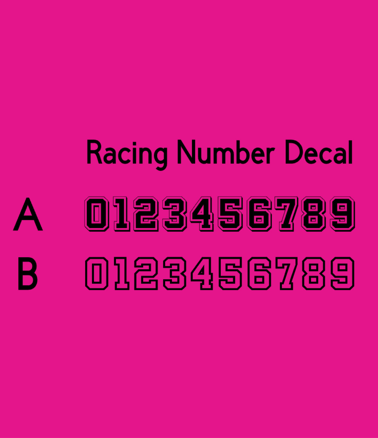 Schwarzer Racing Decal Sticker, Motorsport Aufkleber, Motorrad Racing Design, Clubstyle Chopper Sticker, Custom Bike Aufkleber, Motorrad Zubehör, Offroad, Motocross, Street Racing, Motorsport Enthusiasten, langlebiger Vinyl Sticker mit Transferfolie, Racing Nummern Sticker in verschiedenen Größen, perfekt für Helm, Tank, Heck, Bike Deko, Racing Team Sticker, Motorsport Fanartikel, hochwertiger Motorrad Aufkleber personalisiert