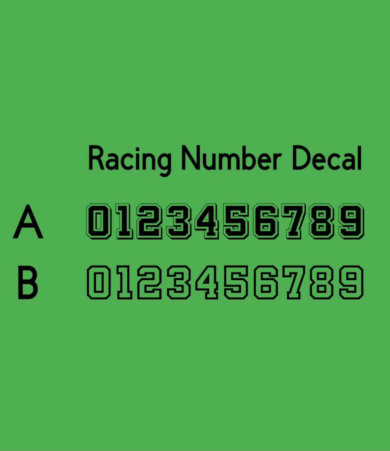 Schwarzer Racing Decal Sticker, Motorsport Aufkleber, Motorrad Racing Design, Clubstyle Chopper Sticker, Custom Bike Aufkleber, Motorrad Zubehör, Offroad, Motocross, Street Racing, Motorsport Enthusiasten, langlebiger Vinyl Sticker mit Transferfolie, Racing Nummern Sticker in verschiedenen Größen, perfekt für Helm, Tank, Heck, Bike Deko, Racing Team Sticker, Motorsport Fanartikel, hochwertiger Motorrad Aufkleber personalisiert