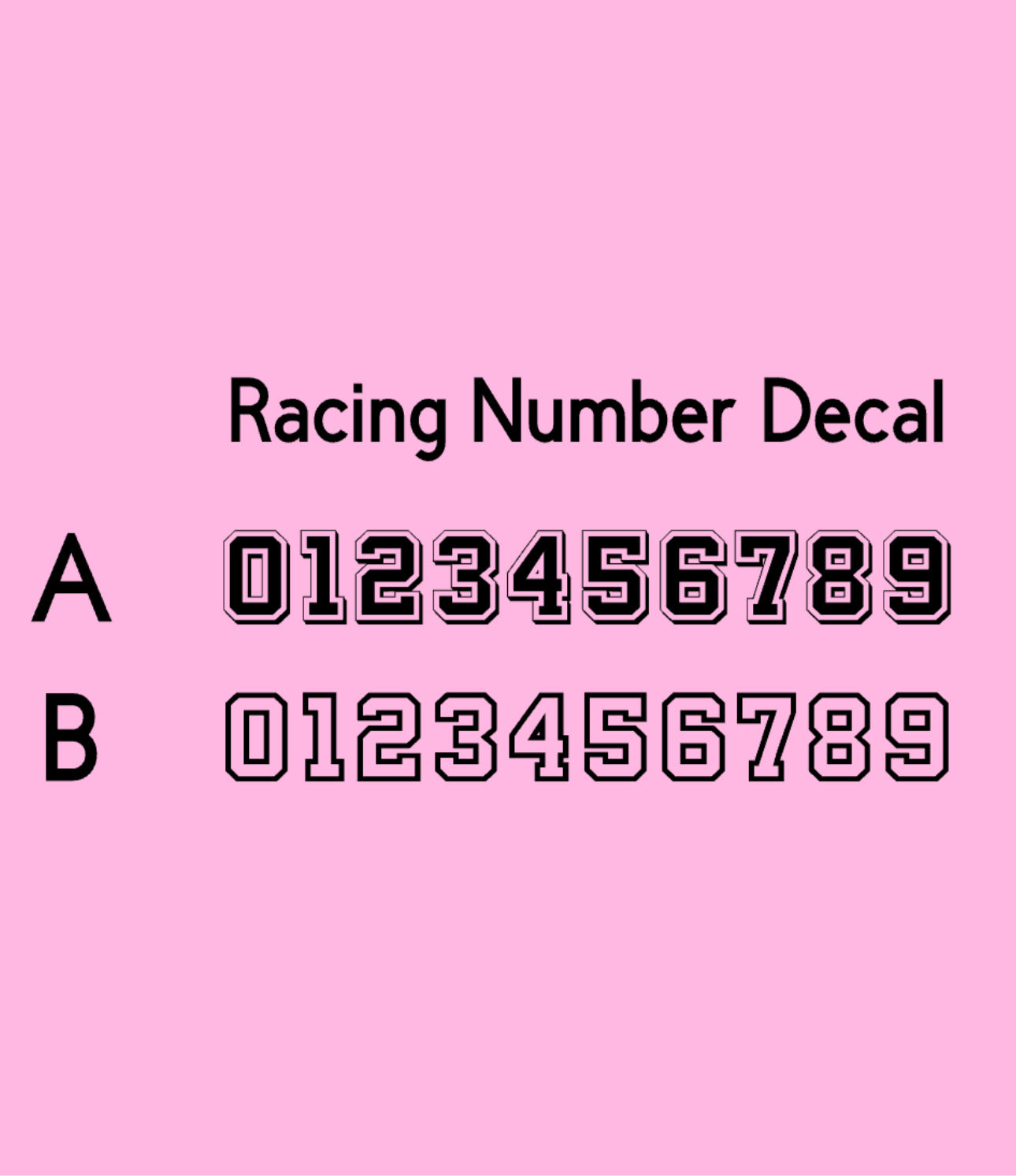 Schwarzer Racing Decal Sticker, Motorsport Aufkleber, Motorrad Racing Design, Clubstyle Chopper Sticker, Custom Bike Aufkleber, Motorrad Zubehör, Offroad, Motocross, Street Racing, Motorsport Enthusiasten, langlebiger Vinyl Sticker mit Transferfolie, Racing Nummern Sticker in verschiedenen Größen, perfekt für Helm, Tank, Heck, Bike Deko, Racing Team Sticker, Motorsport Fanartikel, hochwertiger Motorrad Aufkleber personalisiert