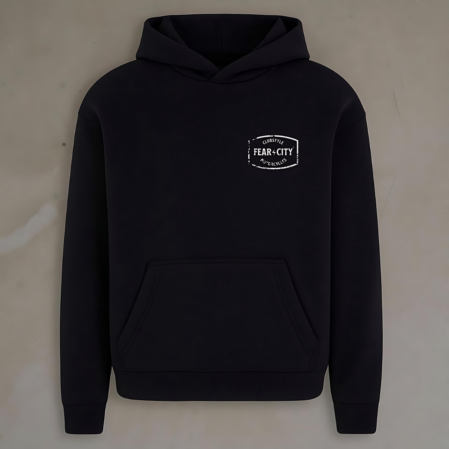 Fear City Cali Love Hoodie Schwarz - Streetwear mit Print für Biker