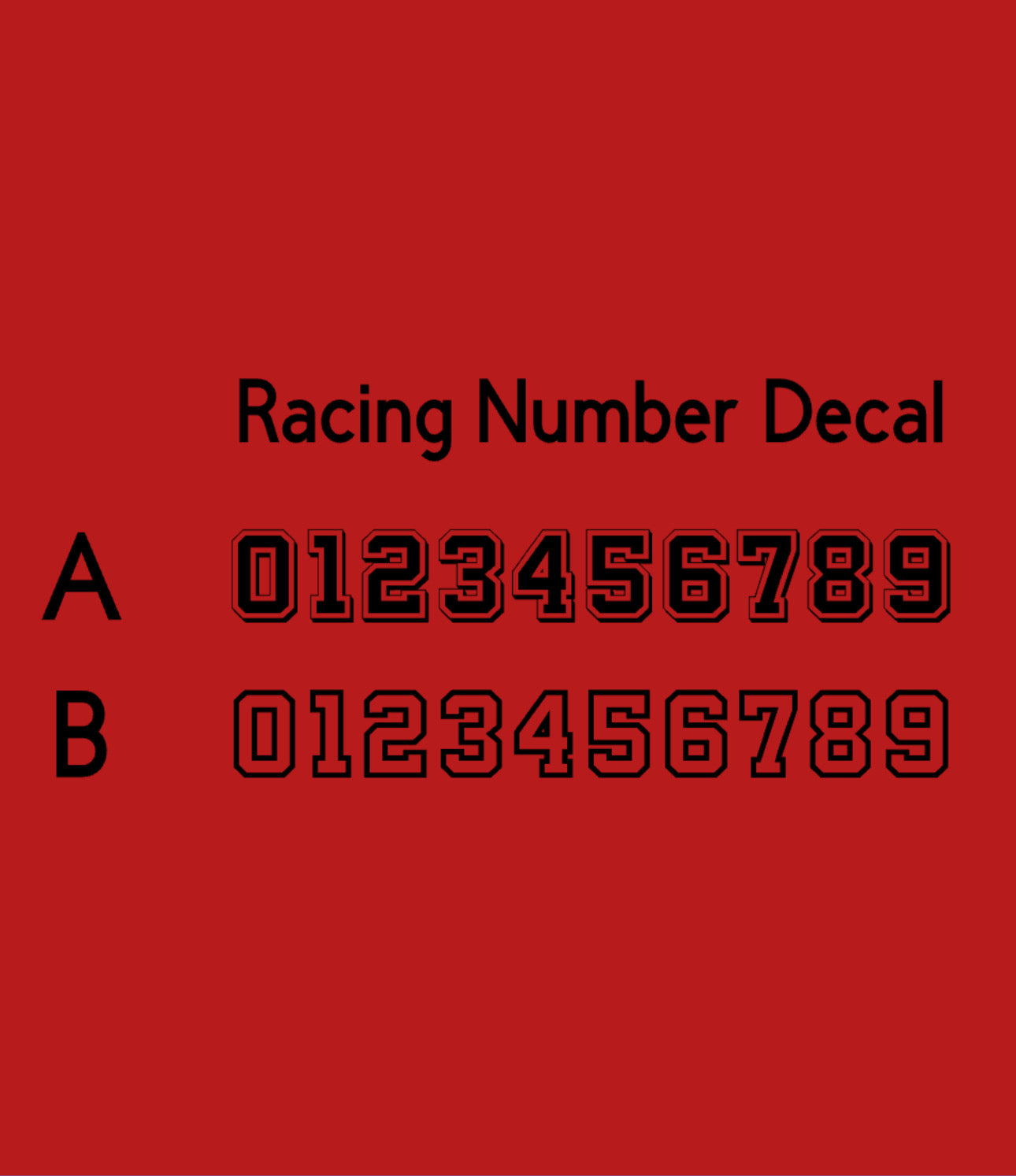 Schwarzer Racing Decal Sticker, Motorsport Aufkleber, Motorrad Racing Design, Clubstyle Chopper Sticker, Custom Bike Aufkleber, Motorrad Zubehör, Offroad, Motocross, Street Racing, Motorsport Enthusiasten, langlebiger Vinyl Sticker mit Transferfolie, Racing Nummern Sticker in verschiedenen Größen, perfekt für Helm, Tank, Heck, Bike Deko, Racing Team Sticker, Motorsport Fanartikel, hochwertiger Motorrad Aufkleber personalisiert