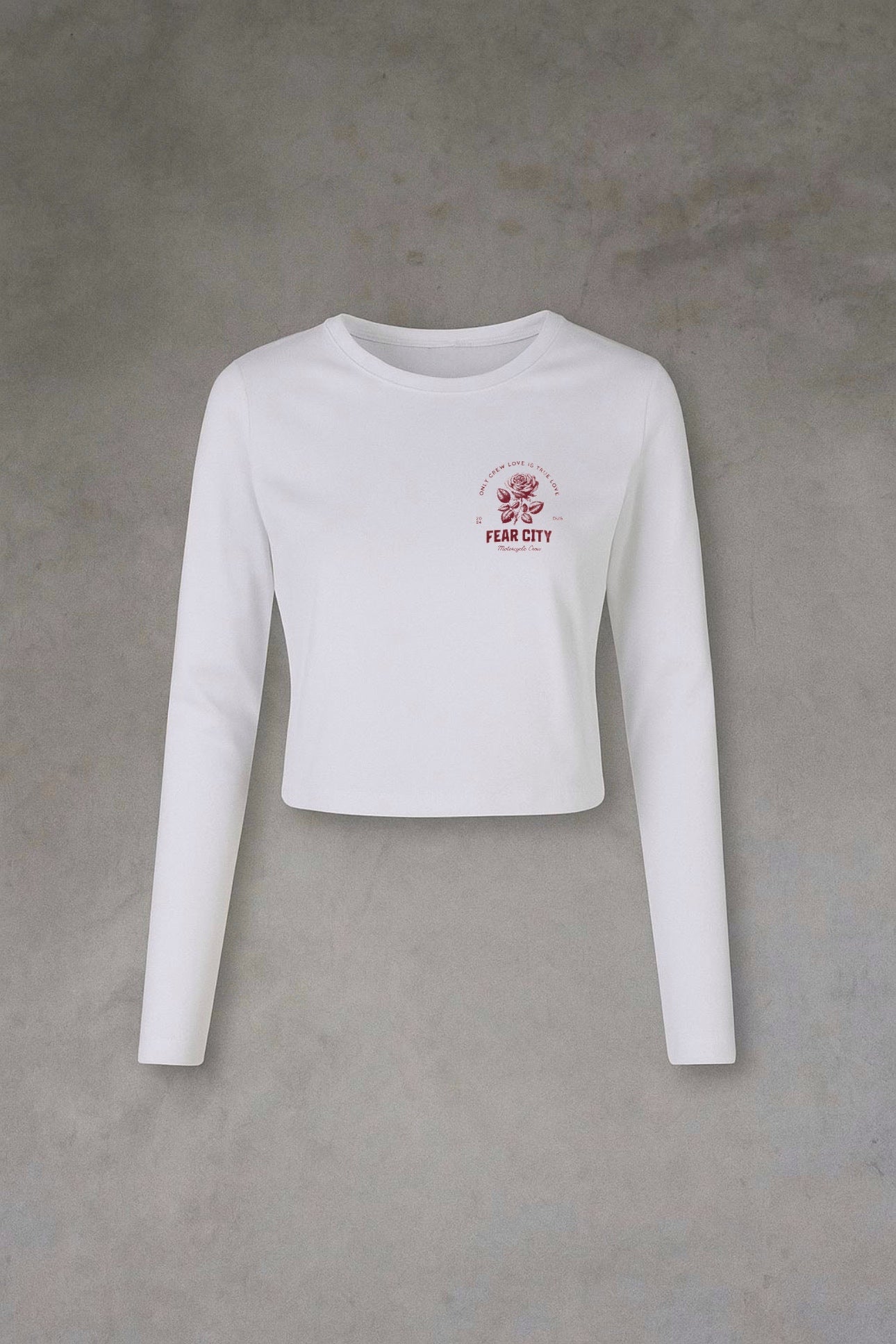 Fear City Women Rusty Rose Longsleeve - Damen Motorrad Streetwear Shirt
