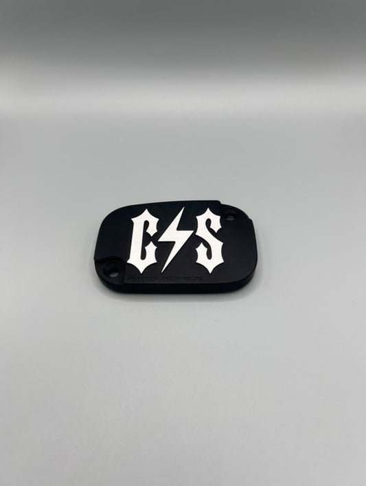 Schwarzer CNC-Bremsdeckel mit C S Logo - Custom Motorrad Zubehör aus
Aluminium