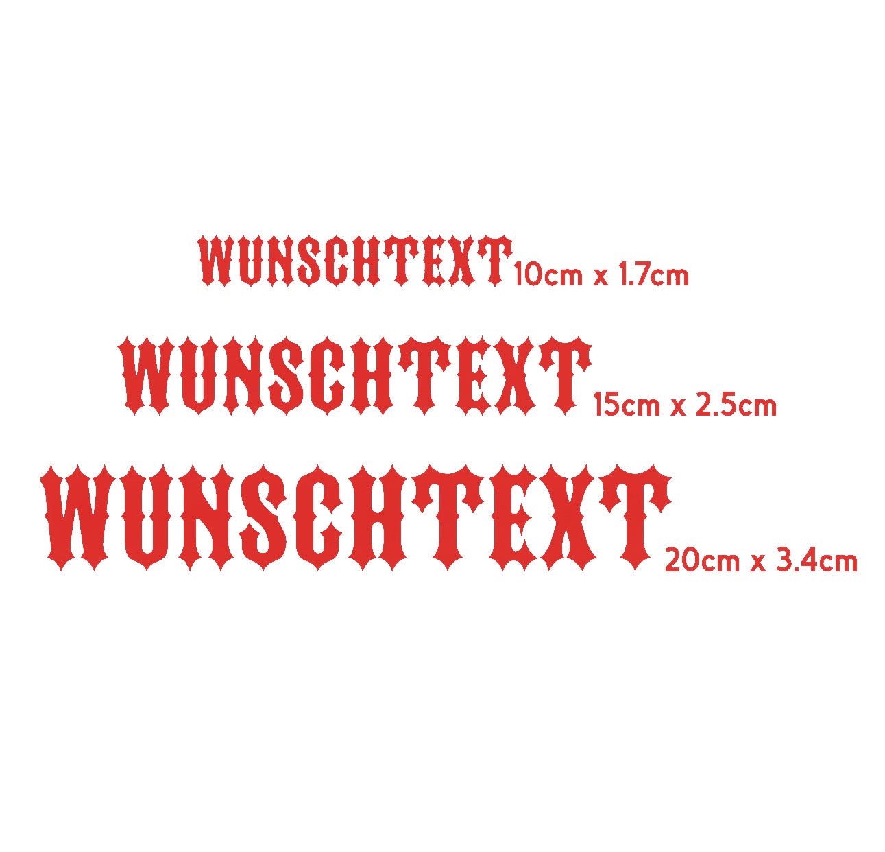 „Personalisiert CLUBSTYLE Sticker
Motorrad Wunschtext - Chopper
Schriftzug Custom Aufkleber für Biker
Helm Tank Auto - Fear City Custom
Decal - Handmade Oldschool Motorrad
Sticker mit Transferfolie - 10cm 15cm
20cm - Höhe je nach Text - Rot - Szene-Design für echte Custom Freaks