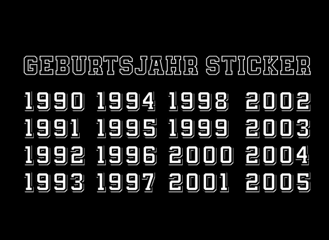 Weißer Startnummern Sticker für Motorrad • Clubstyle Racing Aufkleber • Nummer Sticker in 10-25cm • Custom Number Decal