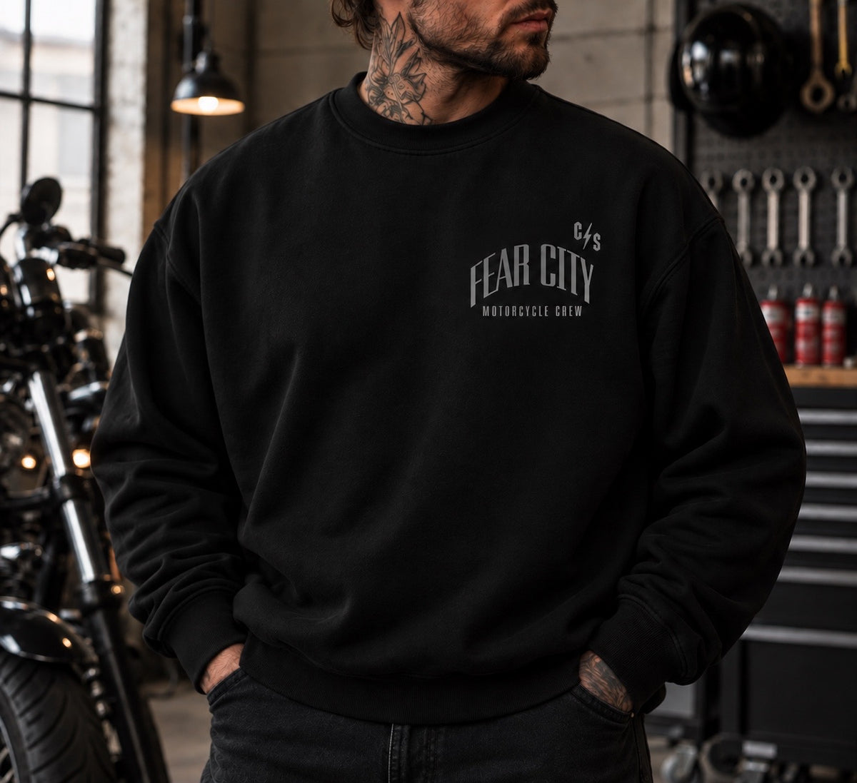 Reaper Crewneck – Motorrad Crewneck | Fear City