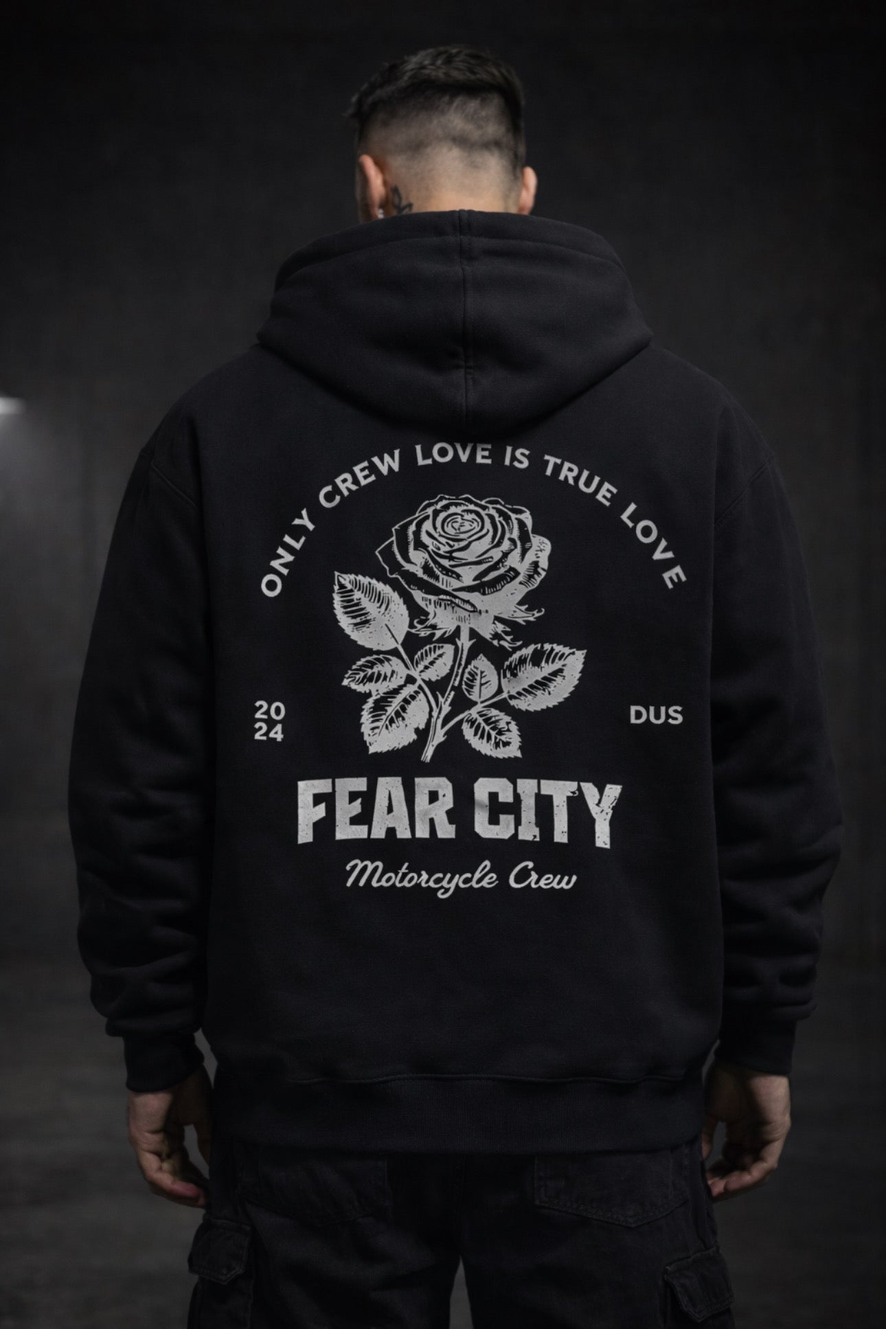 WHITE ROSE HOODIE