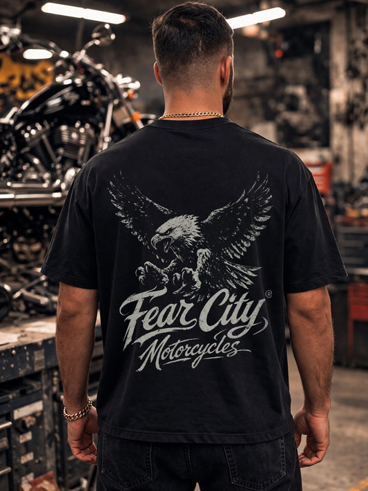 STREET HUNTER T-SHIRT – BLACK / FRONT & BACKPRINT