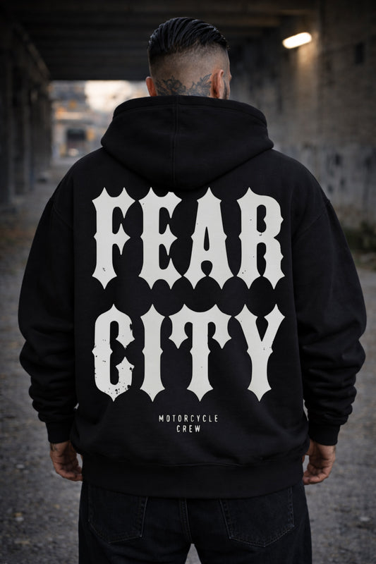 FEAR CITY HEAVY TYPO HOODIE