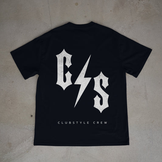 OG C⚡️S® CLUBSTYLE Oversized T-Shirt Fear Black