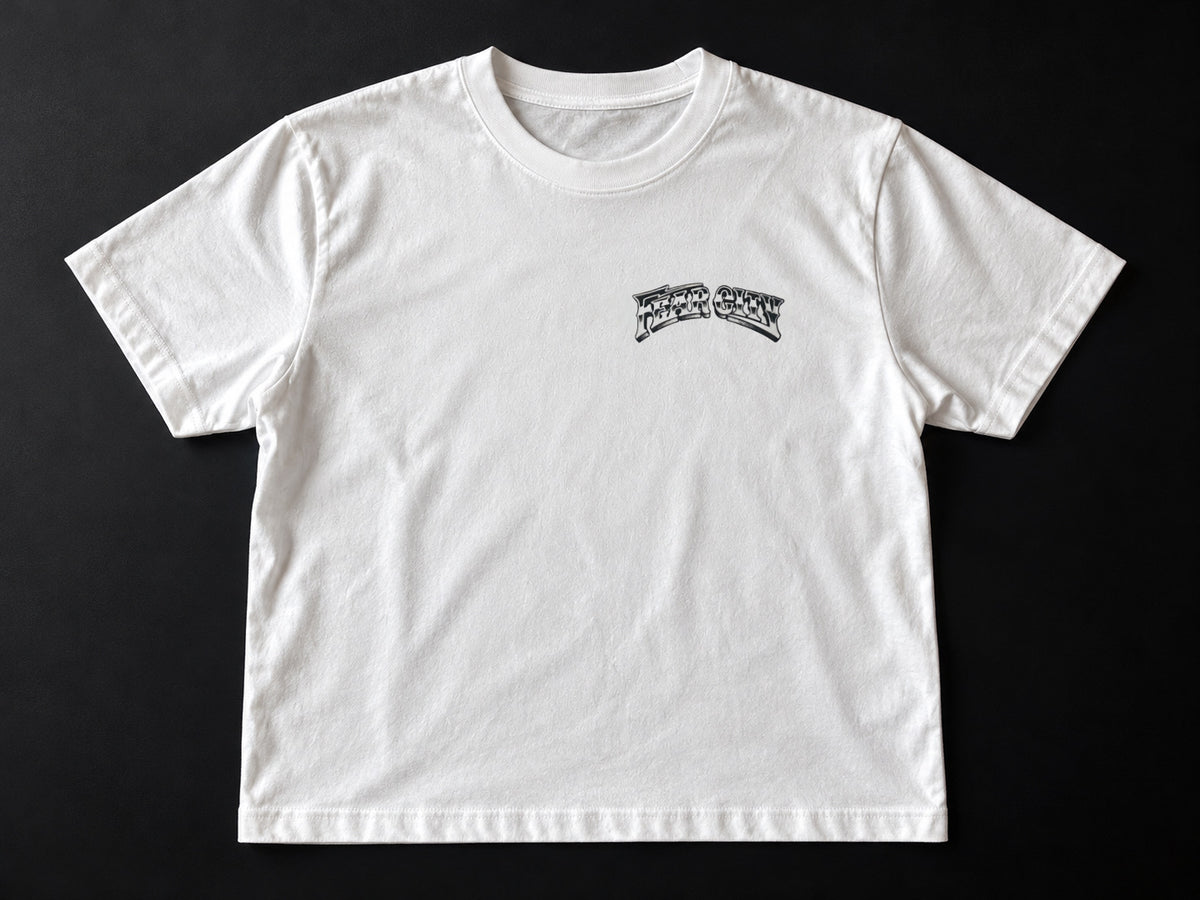FEAR RIDE TEE Damen Motorradshirt – cleaner Look und markanter Fear City Print