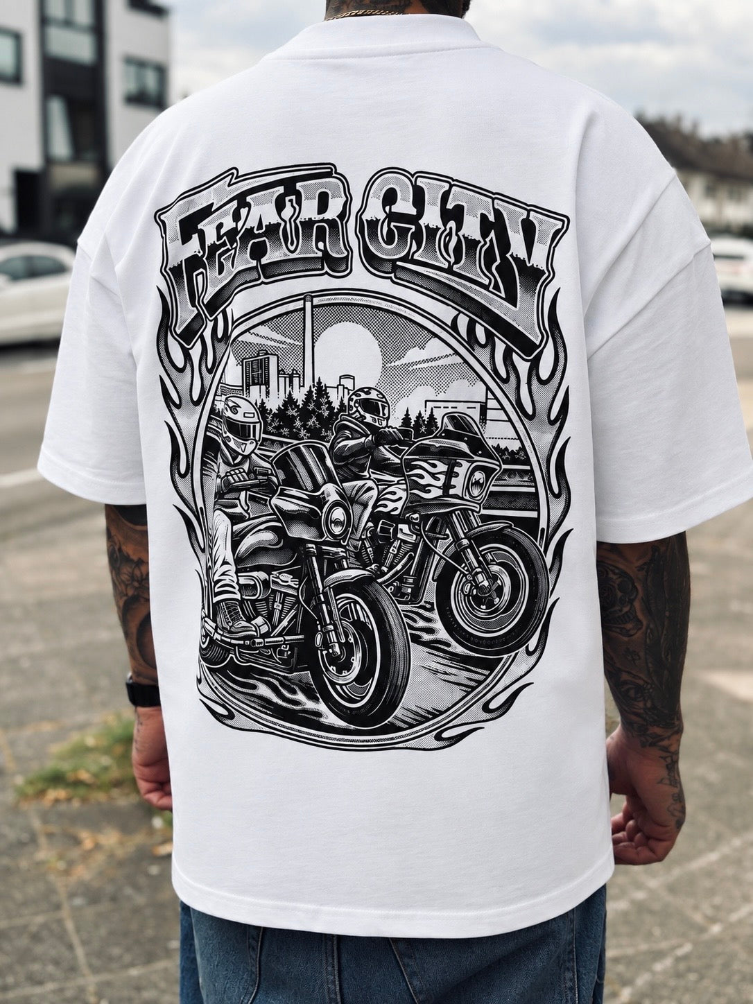 FEAR RIDE TEE – Clubstyle Motorrad T-Shirt | Fear City