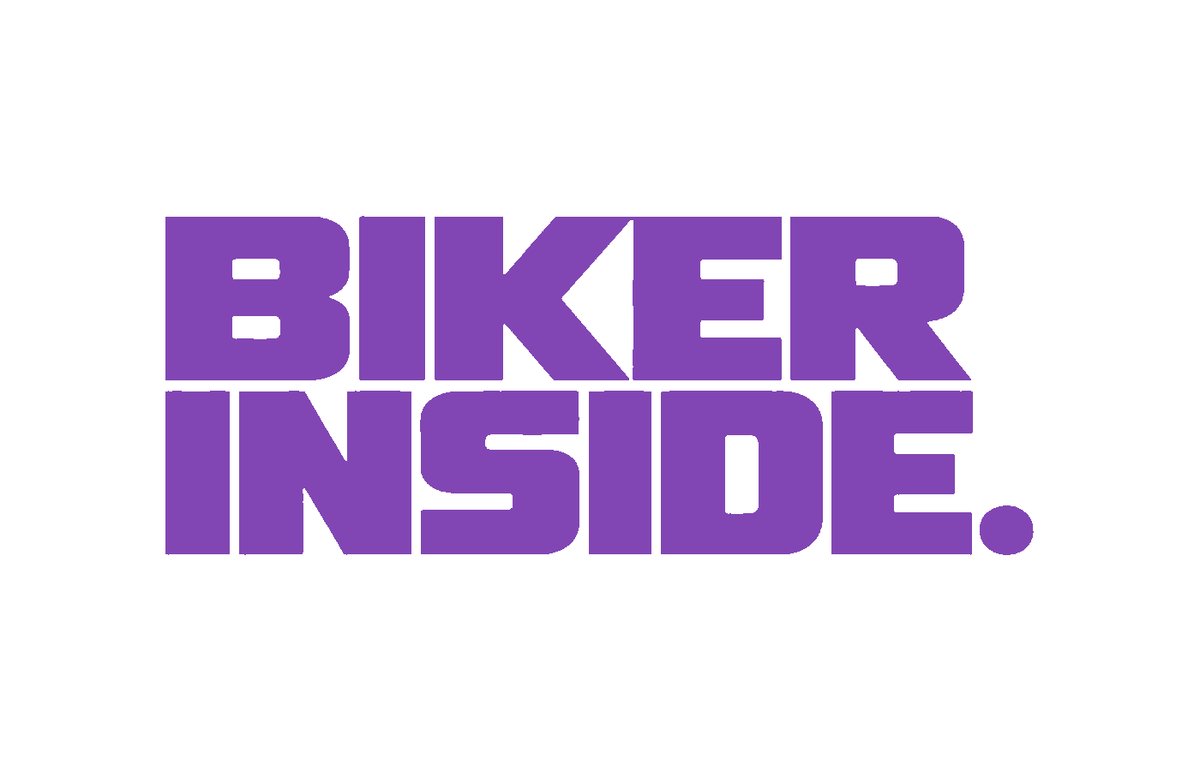 BIKER INSIDE Biker Aufkleber in Lila – Fear City