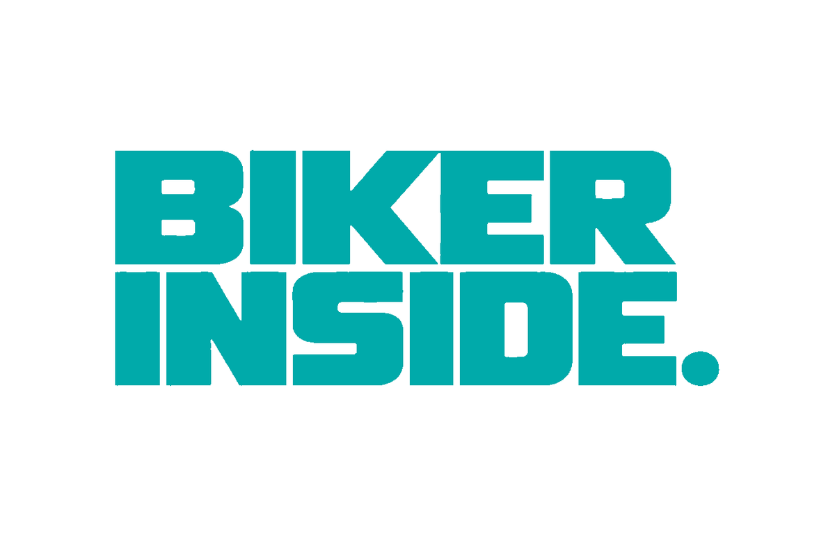 BIKER INSIDE Motorcycle Sticker in Türkis – Fear City