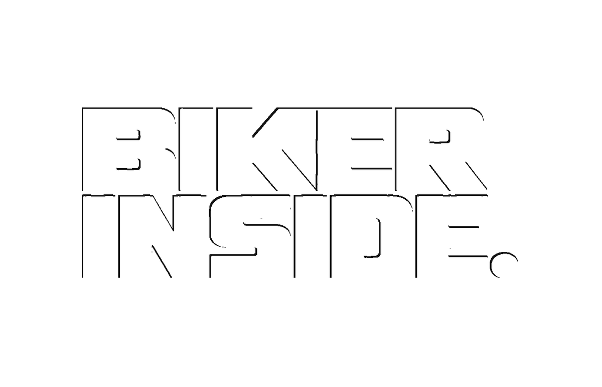 BIKER INSIDE Chopper Sticker in Weiß – Fear City
