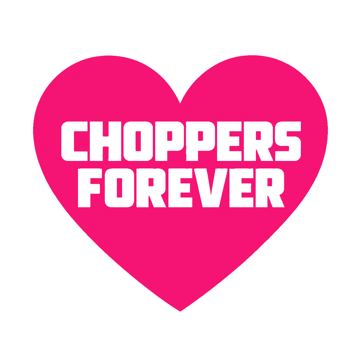 CHOPPERS FOREVER Motorrad Biker Sticker in Pink – Fear City