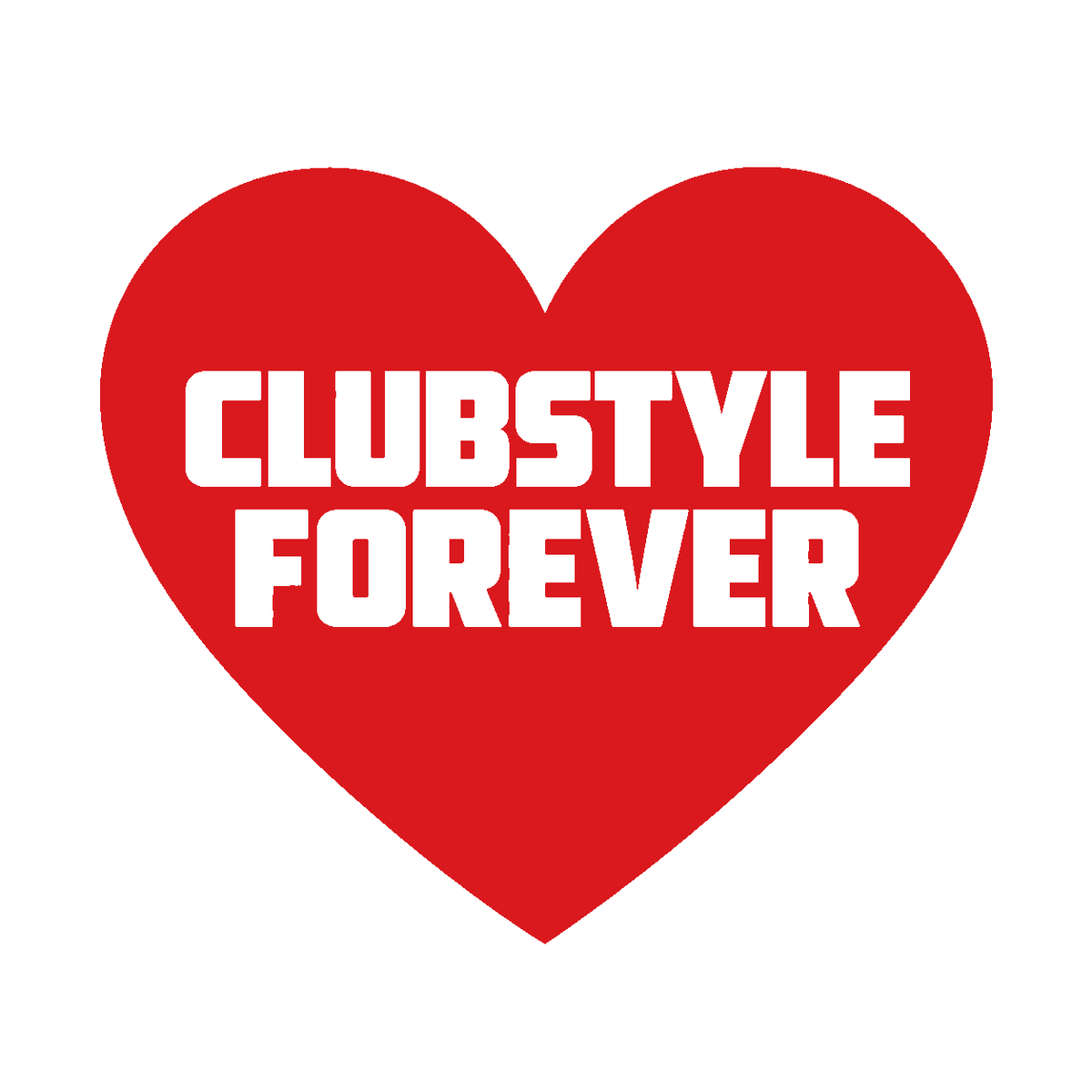 CLUBSTYLE FOREVER Motorrad Biker Sticker in Rot – Fear City
