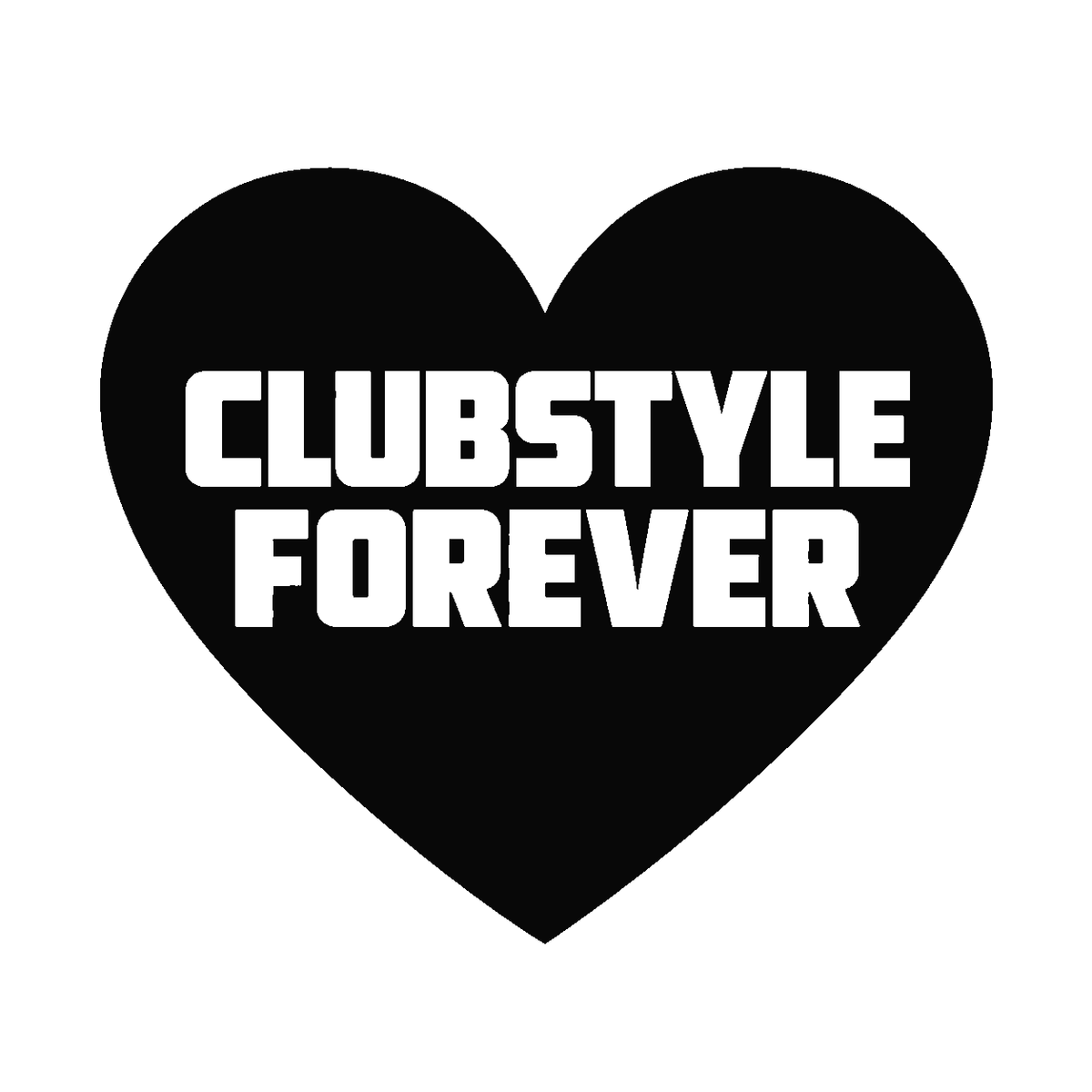 CLUBSTYLE FOREVER Motorrad Biker Sticker in Schwarz – Fear City