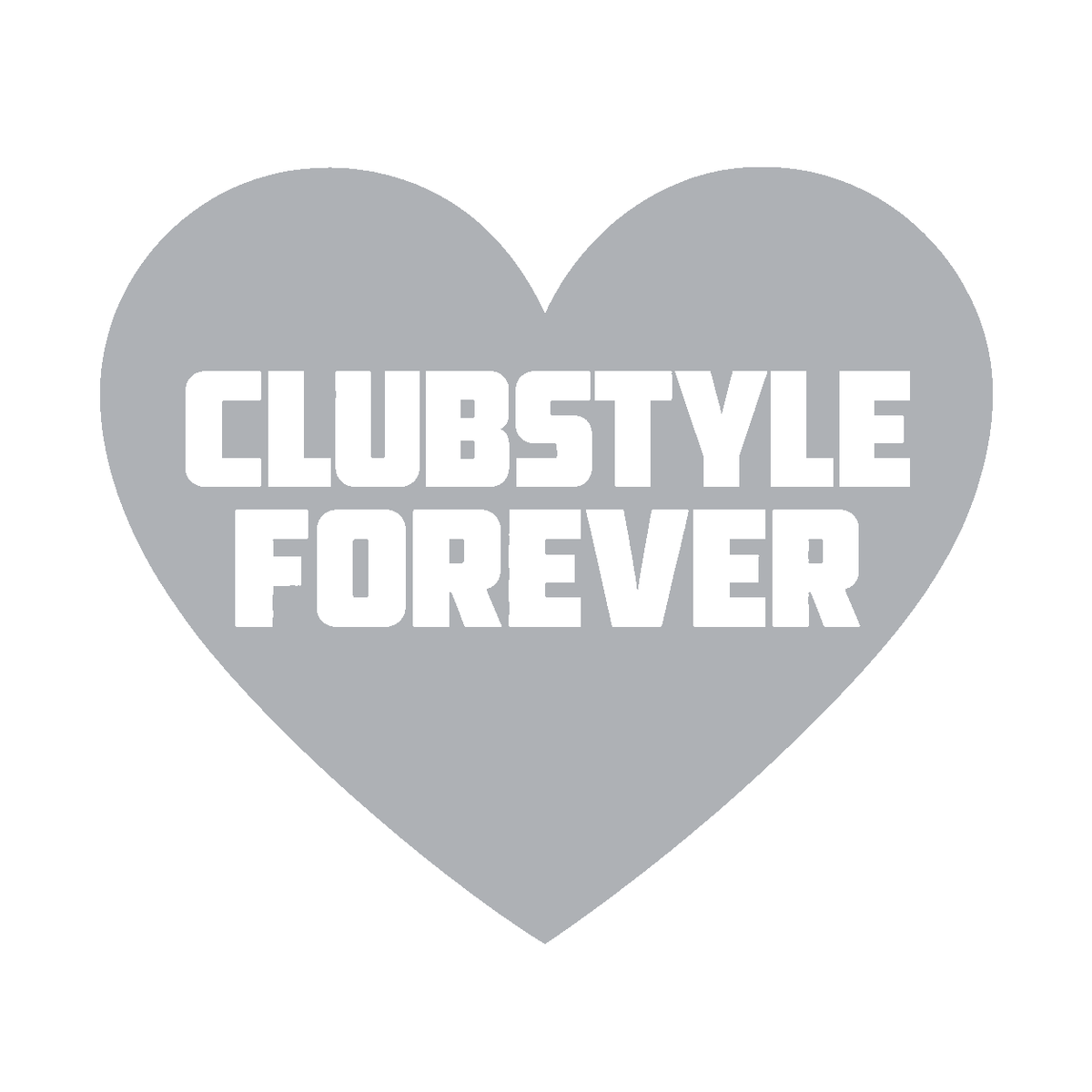 CLUBSTYLE FOREVER Motorrad Biker Sticker in Silber – Fear City