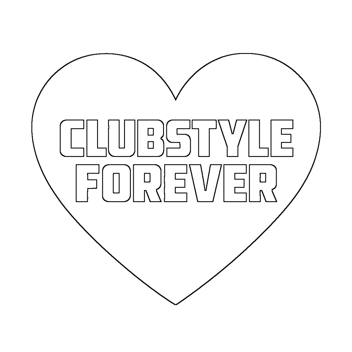 CLUBSTYLE FOREVER Motorrad Biker Sticker in Weiß – Fear City