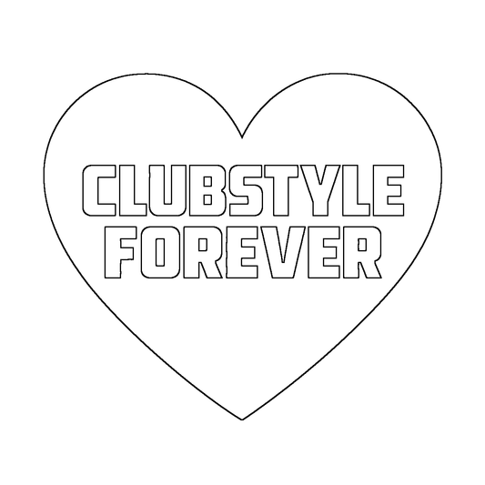 CLUBSTYLE FOREVER Motorrad Biker Sticker in Weiß – Fear City