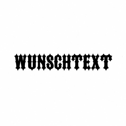 CUSTOM TEXT – Font 4 | Personalisierter Motorrad Sticker | Fear City