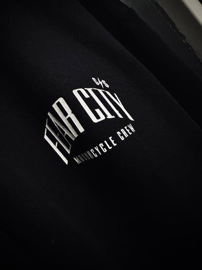 Fear City REAPER TEE – Clubstyle Motorrad Shirt für Biker und Motorradfahrer, markanter Frontprint im hochwertigen Siebdruck
