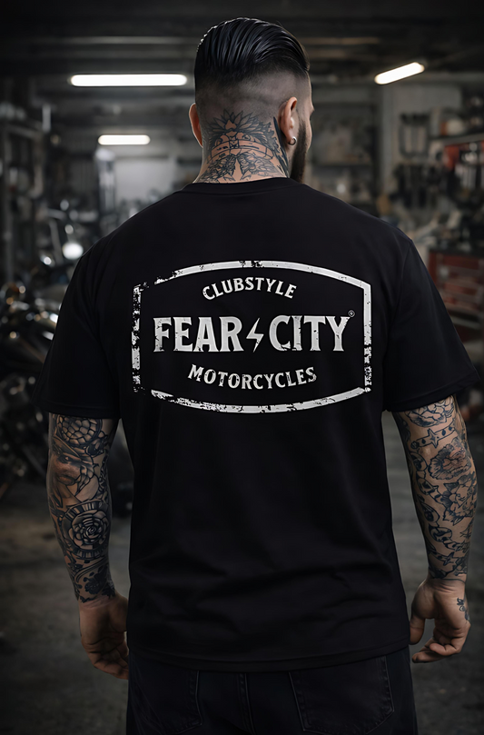 FEAR CITY CALI LOVE T-SHIRT – BLACK / FRONT & BACKPRINT