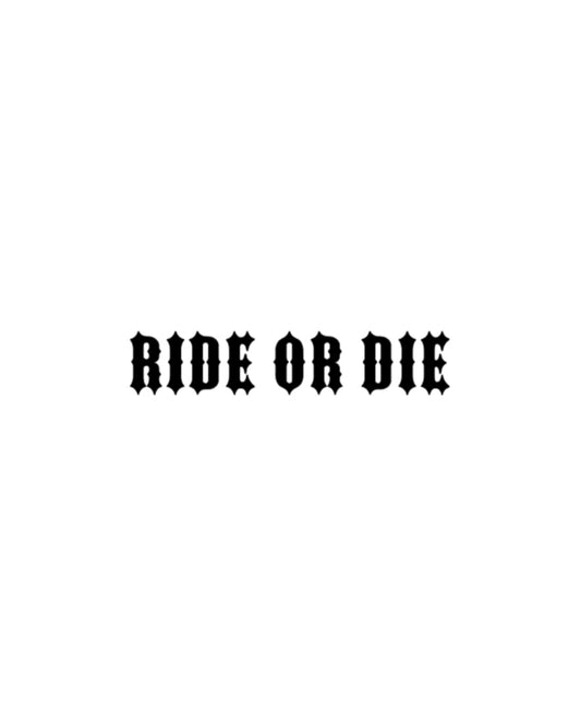 RIDE OR DIE STICKER – MULTICOLOR