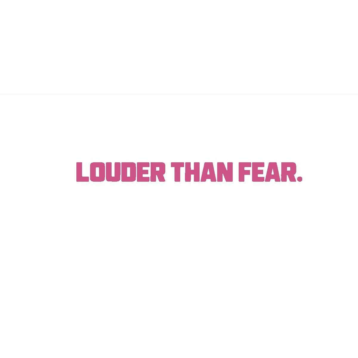 LOUDER THAN FEAR Motorrad Sticker – Pink
