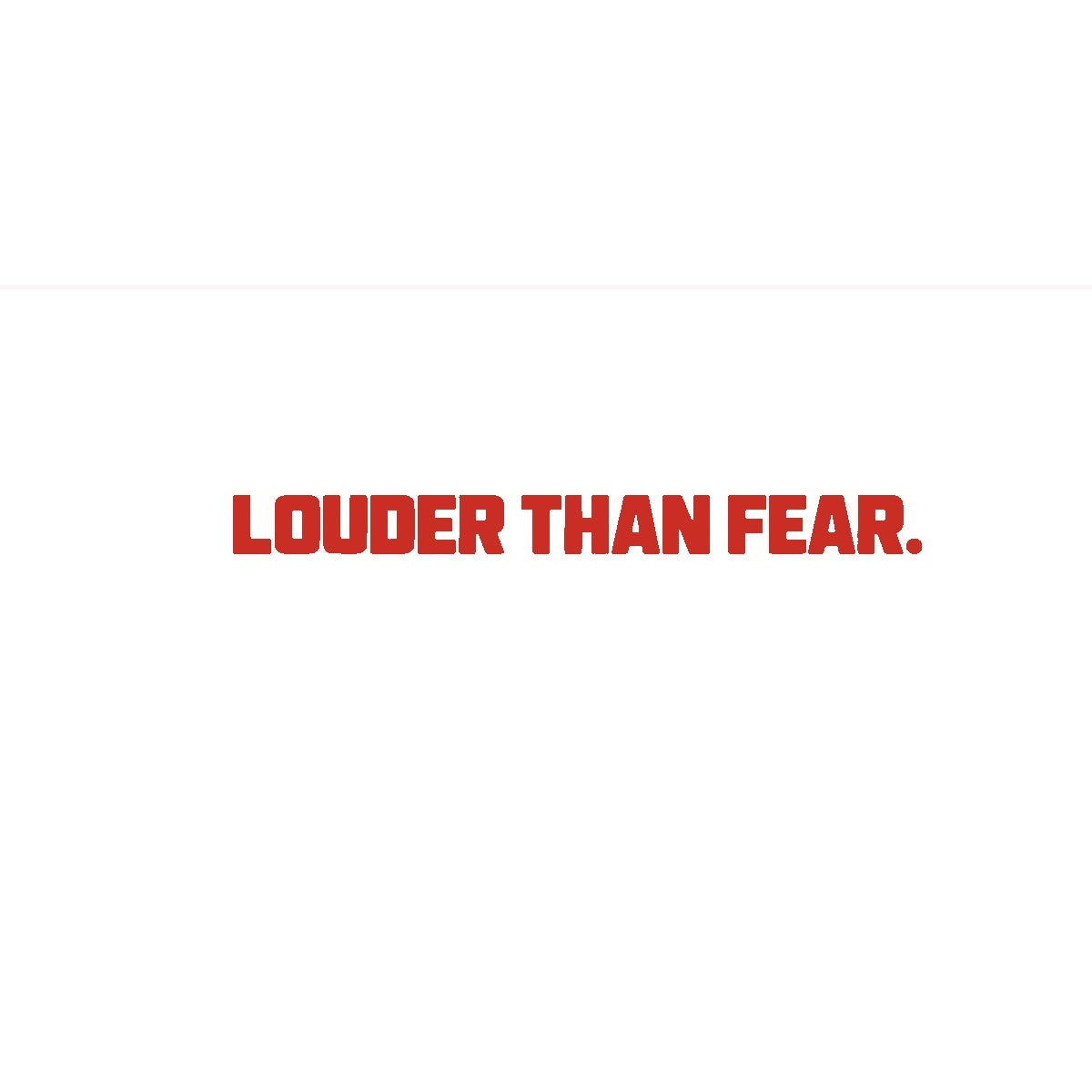 LOUDER THAN FEAR Motorrad Sticker – Rot