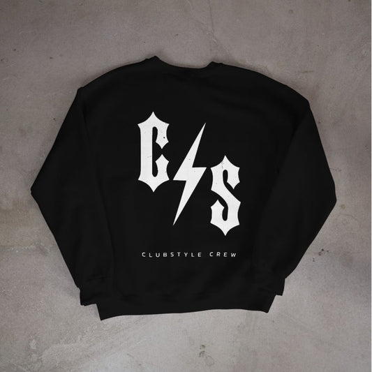OG C⚡️S® CLUBSTYLE Crewneck Fear Black