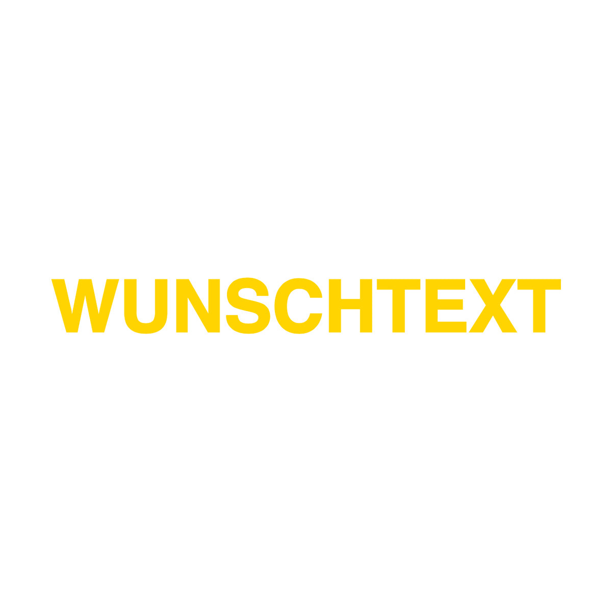 CUSTOM TEXT Font 2 Gelb – personalisierter Motorrad Sticker für Bike und Garage | Fear City