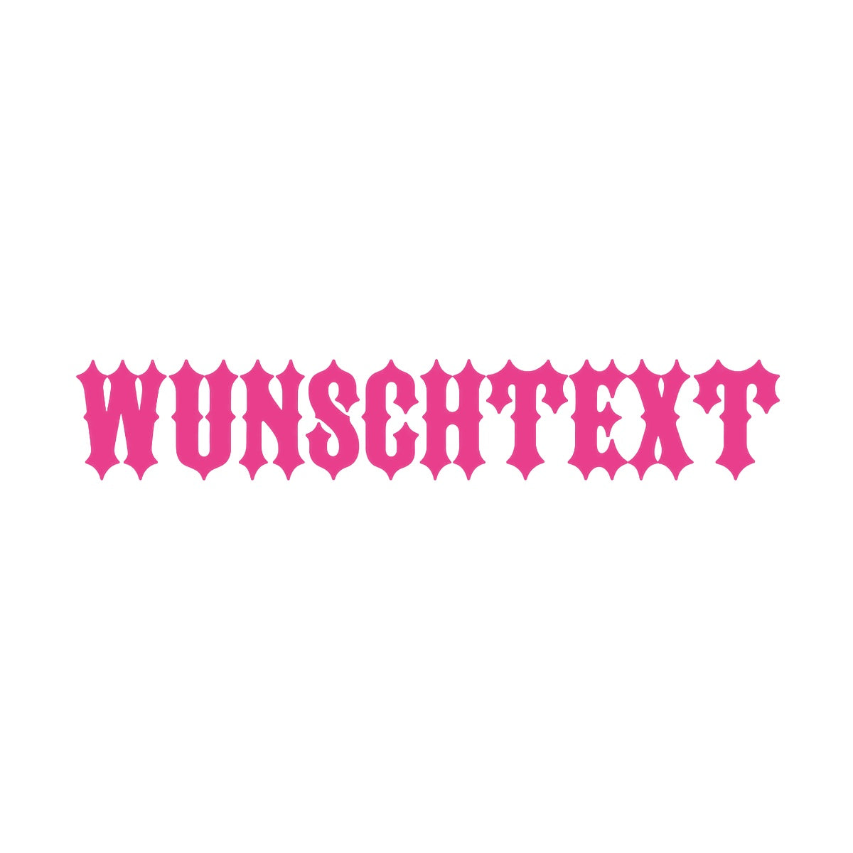 CUSTOM TEXT Font 4 Pink – personalisierter Biker Sticker für Motorrad und Helm | Fear City